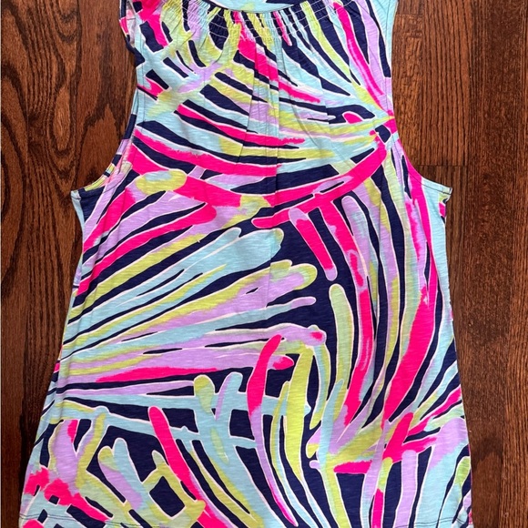 Lilly Pulitzer ESSIE Vibrant Tank Top with Playful Pattern - Picture 2 of 4